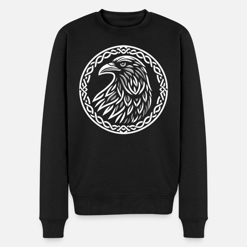 Rabe - Männer Premium Bio Pullover - Schwarz