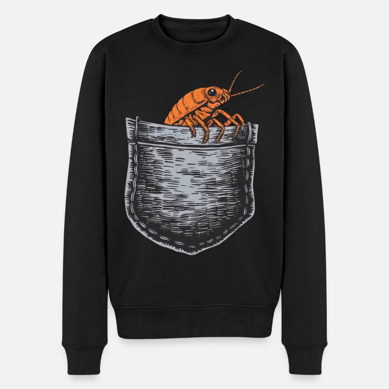 Assel - Männer Premium Bio Pullover - Schwarz