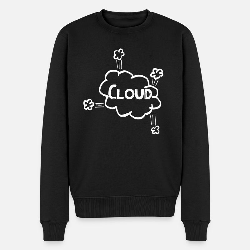 Cloud IT - Men's Premium Organic Jumper - black