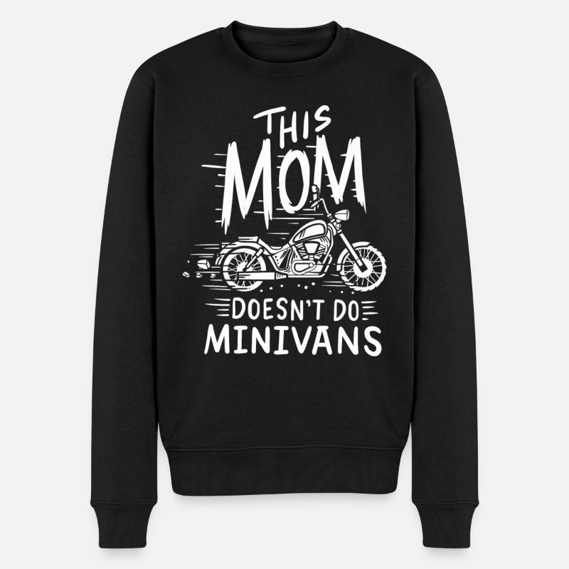 Diese Mutter macht keine Minivans Motorrad-Radtour - Männer Premium Bio Pullover - Schwarz