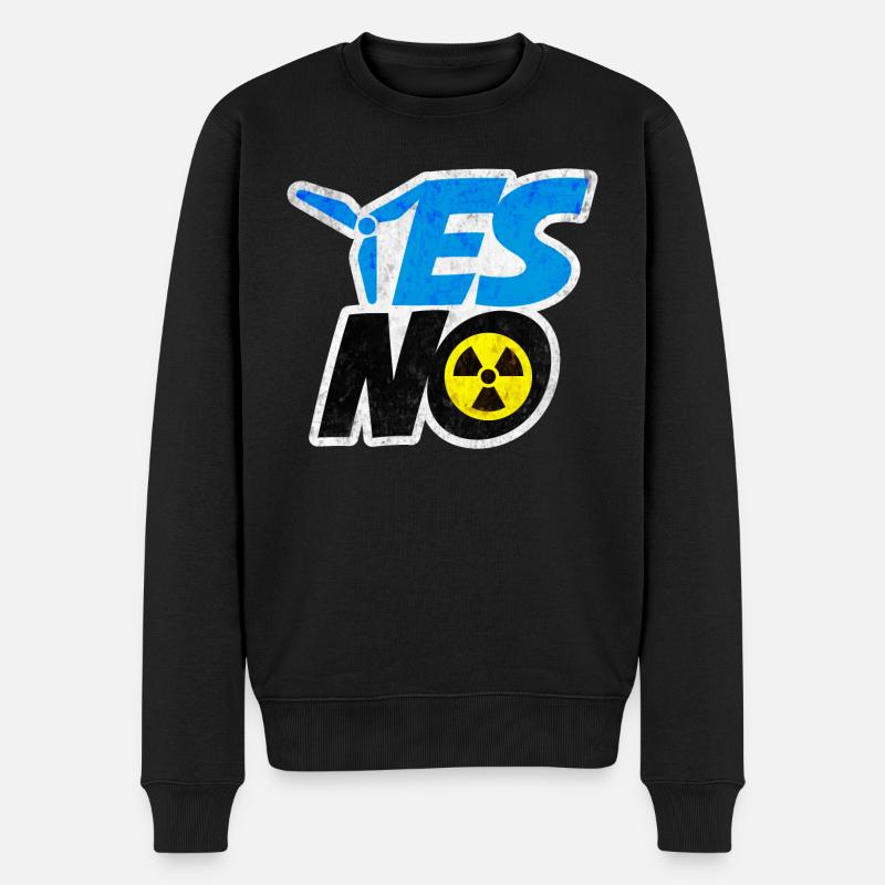 YES Windenergie NO Atomenergie | Umweltschutz - Pull Premium bio Homme - noir