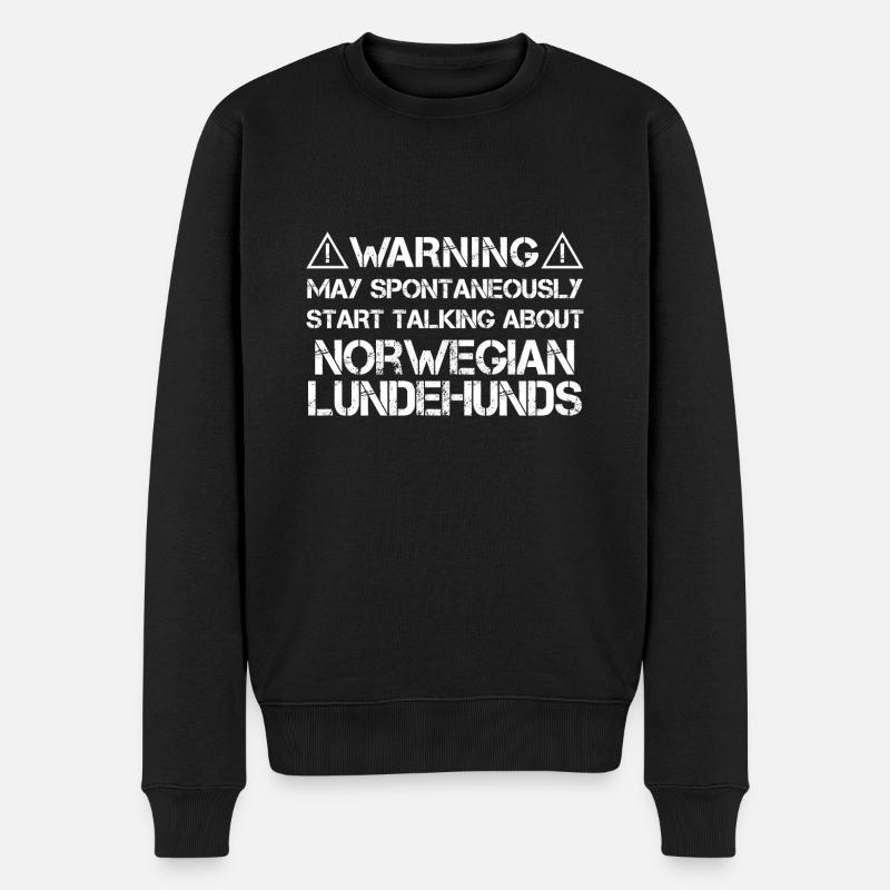 Norvégien Lundehund - Pull Premium bio Homme - noir