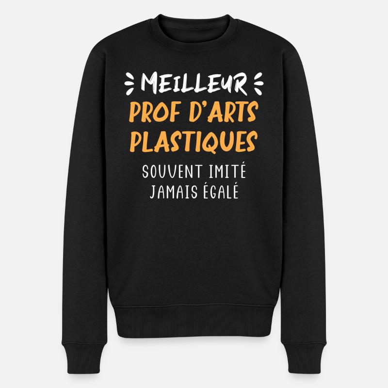 Souvent imité meilleur prof arts plastiques - Pull Premium bio Homme - noir