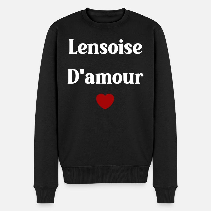lensoise d'amour - Pull Premium bio Homme - noir