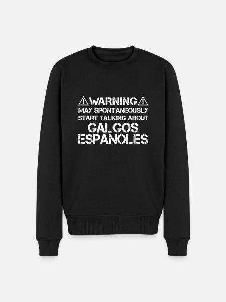 Galgo Español - Men's Premium Organic Jumper - black