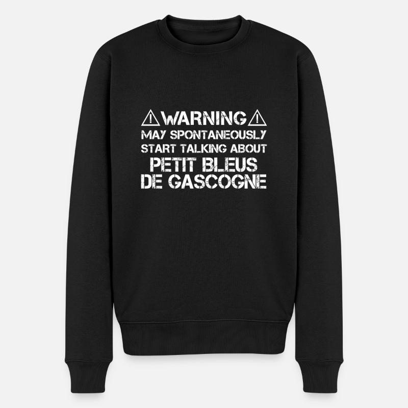 Petit Bleu de Gascogne - Pull Premium bio Homme - noir