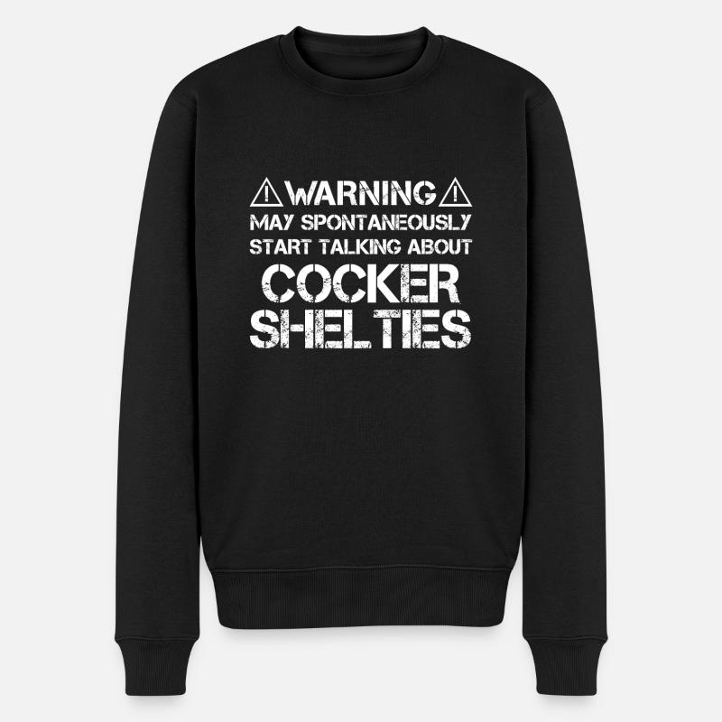 Cocker Sheltie - Men's Premium Organic Jumper - black