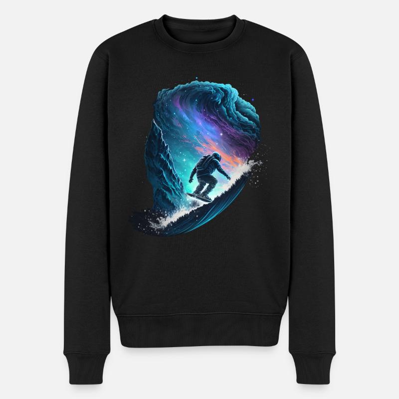 Snowboarding Galaxies - Snowboarders - Pull Premium bio Homme - noir