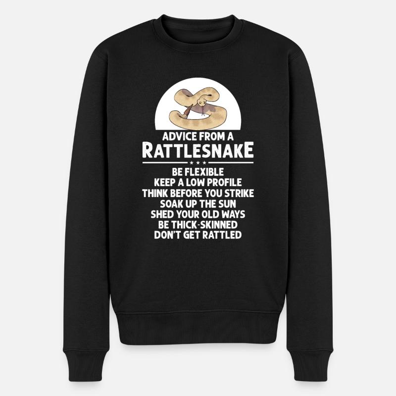 Conseils de Rattlesnake Snakes Gift - Pull Premium bio Homme - noir