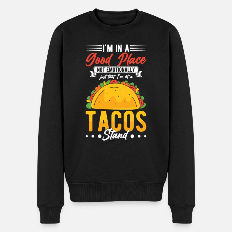 Tacos Stand - Taco Squad - Taco Crew - Mexique - Pull Premium bio Homme - noir