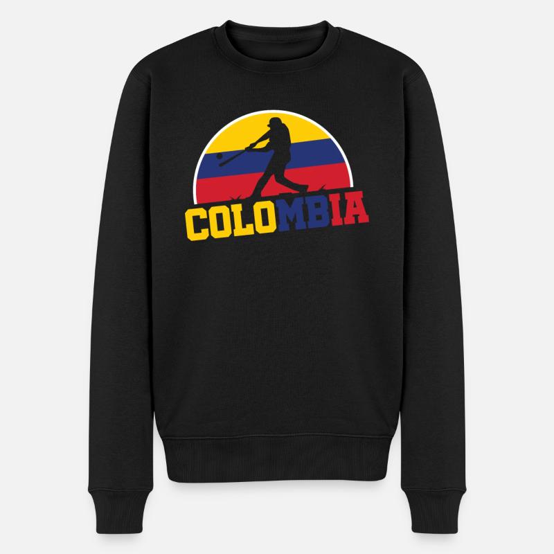 Championnat de Colombie de baseball - Pull Premium bio Homme - noir