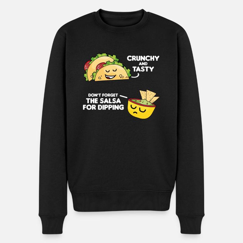 Taco Guacamole Salsa Dip Cinco De Mayo Geschenk - Männer Premium Bio Pullover - Schwarz