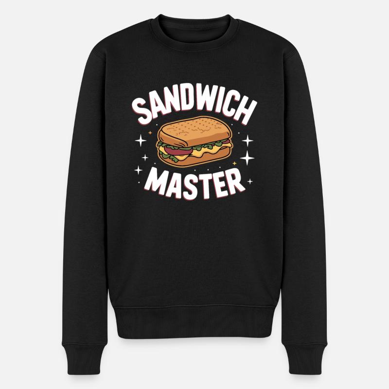 Sandwich Master - Männer Premium Bio Pullover - Schwarz