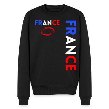 Rugbyspieler Fan Rugby Fan Rugby Frankreich - Männer Premium Bio Pullover - Schwarz - Vorne - Nico (187cm)