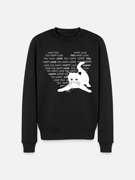 My little kitty - Men's Premium Organic Jumper - black