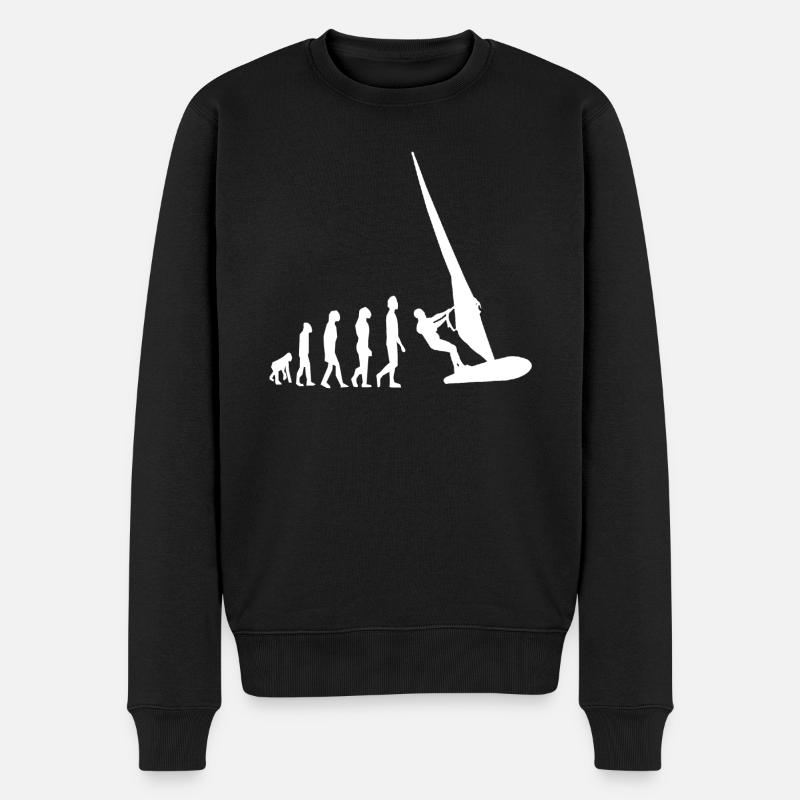Windsurfing Evolution Windsurfer Surfing - Pull Premium bio Homme - noir