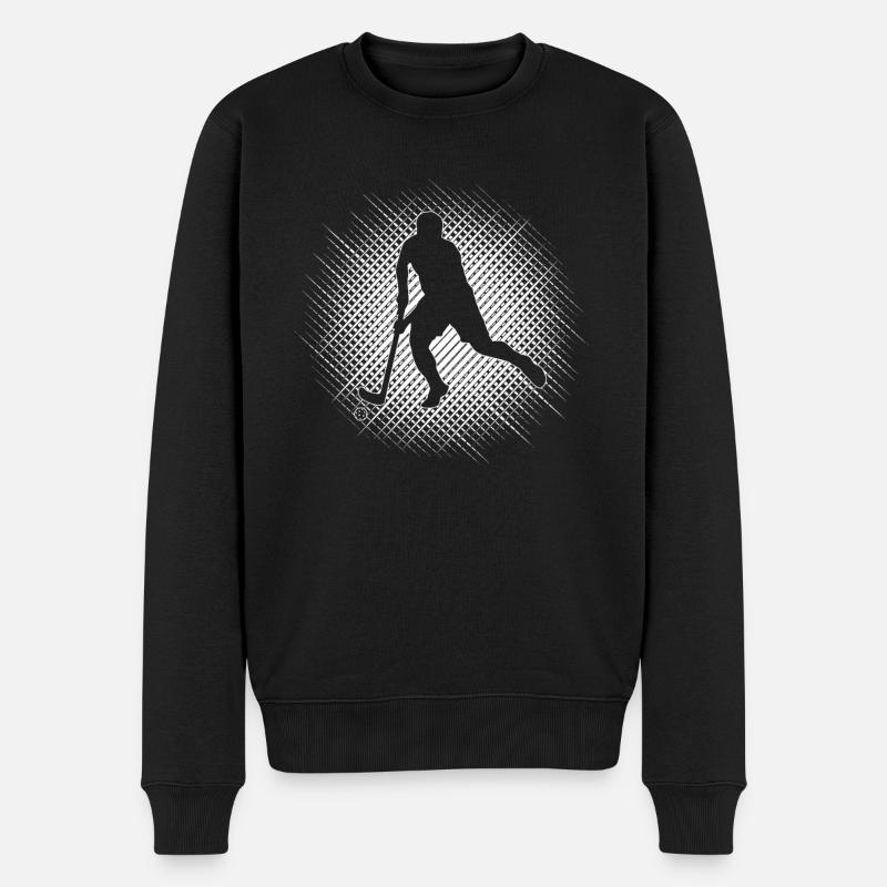 Feldhockey Hallenhockey - Männer Premium Bio Pullover - Schwarz