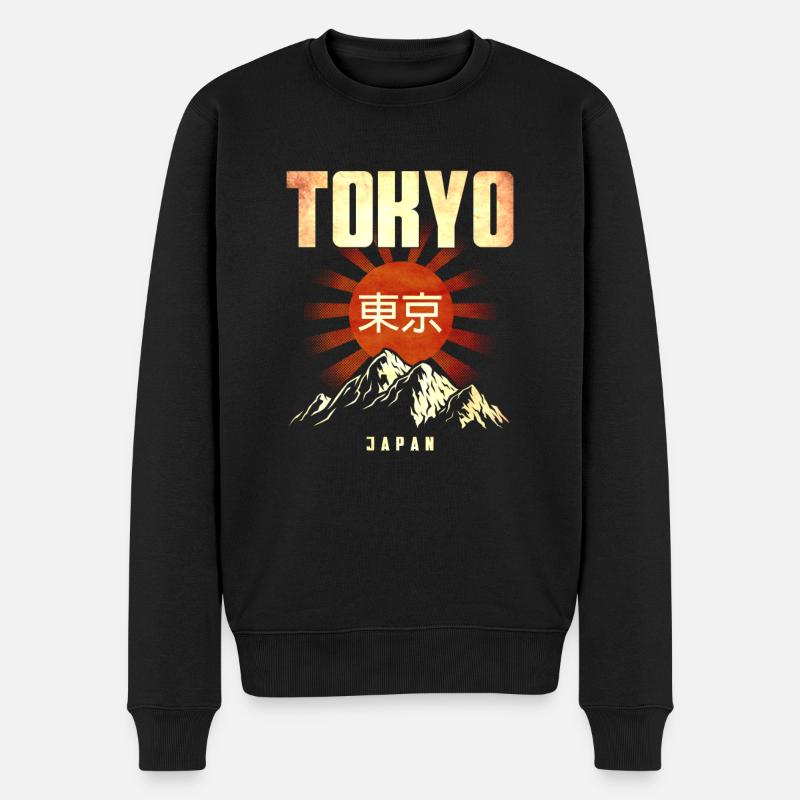 Tokyo Tokio Japan Japanisch Geschenk - Männer Premium Bio Pullover - Schwarz
