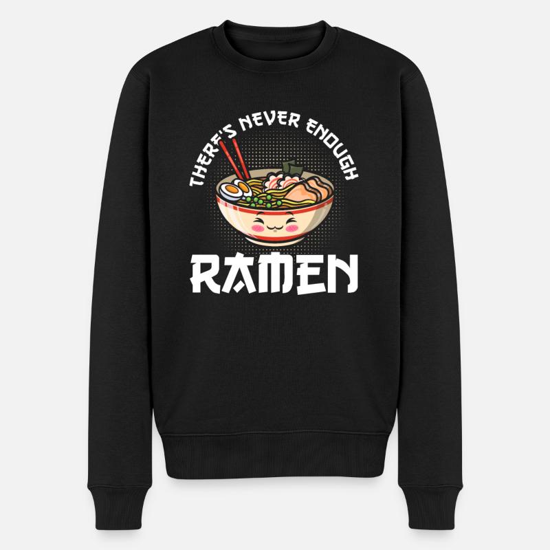 Ramen Japan Japanisch Nudeln Asiatisch Geschenk - Männer Premium Bio Pullover - Schwarz