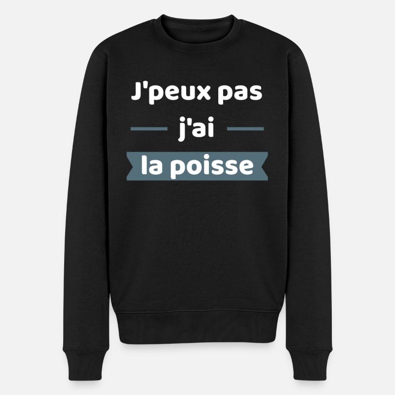 J'peux pas j'ai la poisse - Pull Premium bio Homme - noir