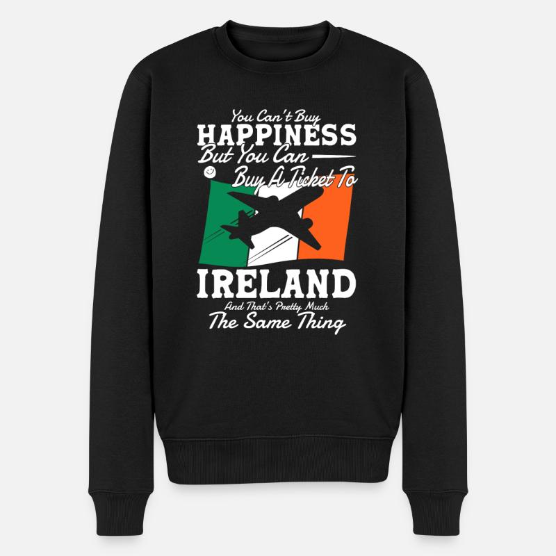 Irlande Drapeau Irlande Irlande Cadeau - Pull Premium bio Homme - noir