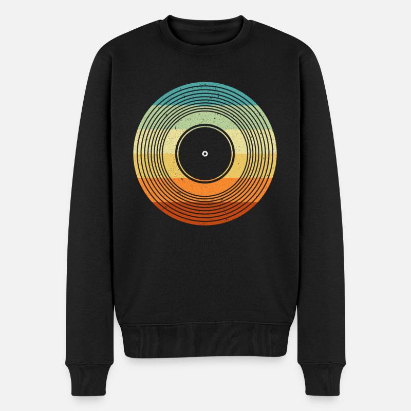 Album vinyle Classic Music Player Lover - Pull Premium bio Homme - noir
