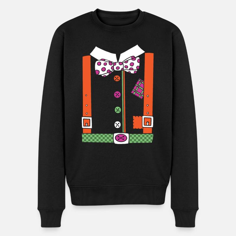 Stolzer Clown Zirkus Geburtstagsfeier Comedy Clown - Männer Premium Bio Pullover - Schwarz