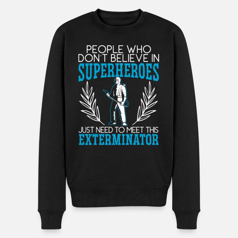Kammerjäger Tierbekämpfung Schädlingsbekämpfung - Männer Premium Bio Pullover - Schwarz