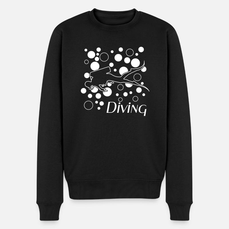Scuba Diving - Männer Premium Bio Pullover - Schwarz