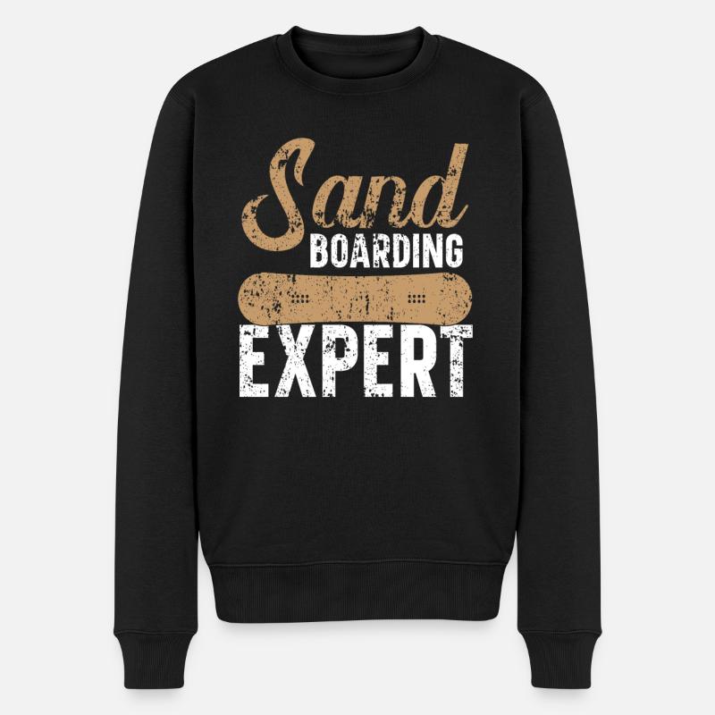 Sandboard-Experte Sandboard Sanboarder - Männer Premium Bio Pullover - Schwarz