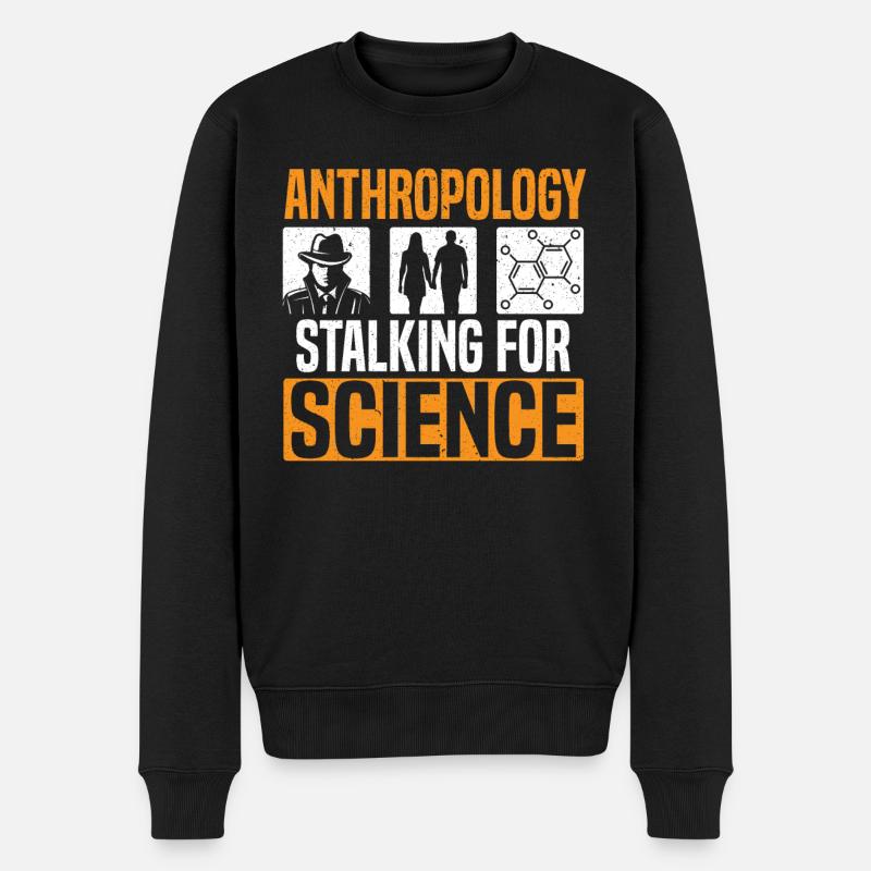 Anthropologie Traquer pour la science Anthropologue - Pull Premium bio Homme - noir