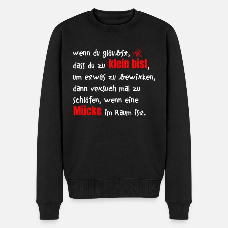 Protest, Demokratie, Klima, Politik, Widerstand - Männer Premium Bio Pullover - Schwarz