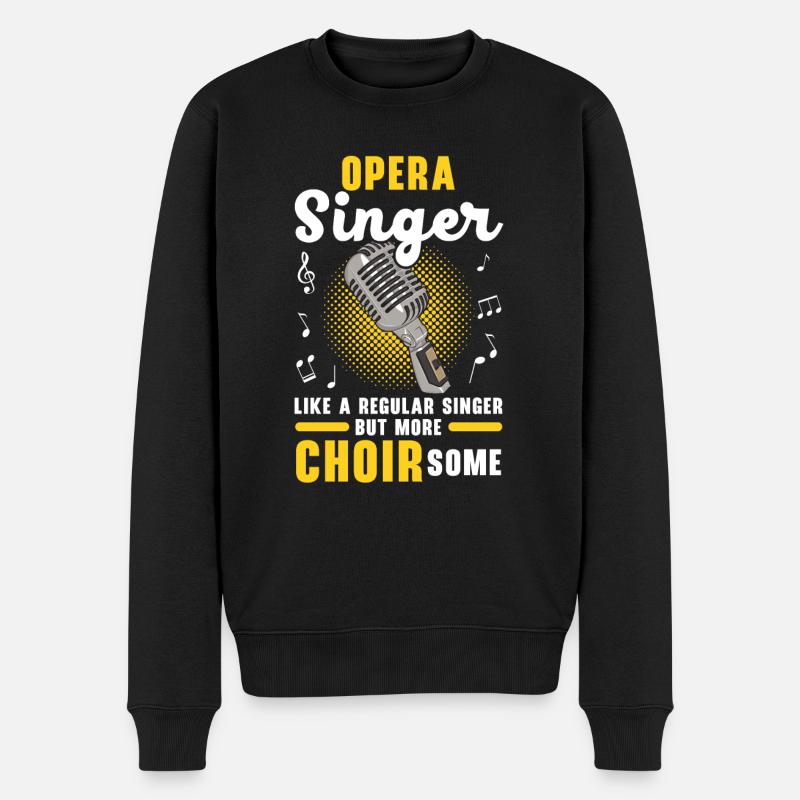 Opernsänger Ein regelmäßiger Sänger, aber mehr Chor - Männer Premium Bio Pullover - Schwarz