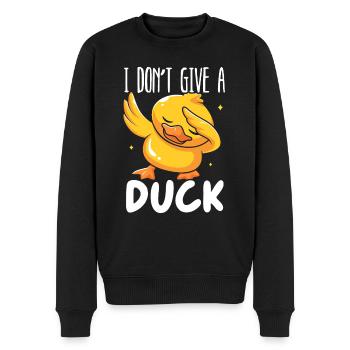 Je ne donne pas à un canard chuchotant Canard Canard Oiseau Canard - Pull Premium bio Homme - noir - Devant - Nico (187cm)