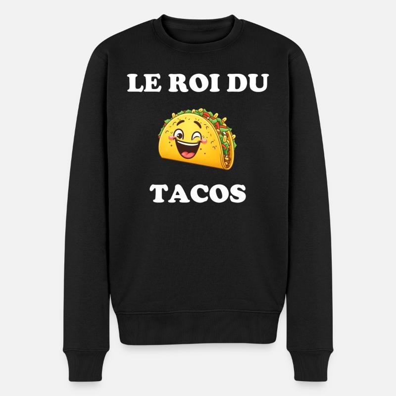 Le roi du tacos - Pull Premium bio Homme - noir