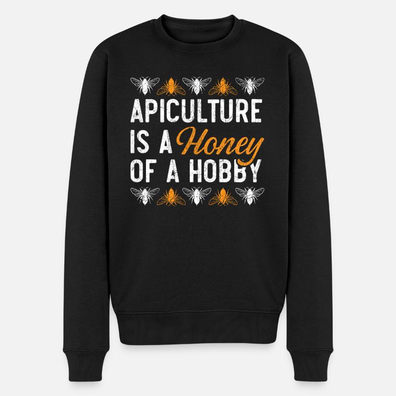 Imker Bienenzucht Imker Honigbiene Bienenliebhaber - Männer Premium Bio Pullover - Schwarz