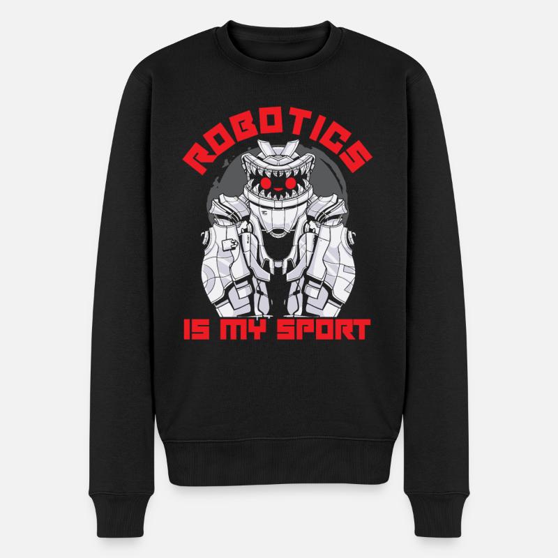 Deep Learning AI Intelligence artificielle Robotique - Pull Premium bio Homme - noir