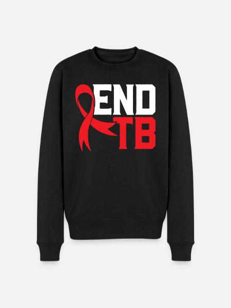 TB-Tuberkulose-Krieger-Tuberkulose-Bewusstsein beenden - Männer Premium Bio Pullover - Schwarz