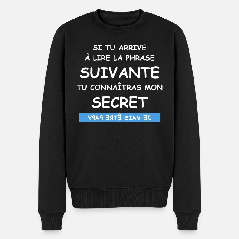 Je vais être papy - Pull Premium bio Homme - noir