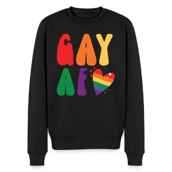 Gay Rights Rainbow Pride LGBTQ Gay Pride Parade - Männer Premium Bio Pullover - Schwarz - Vorne - Nico (187cm)