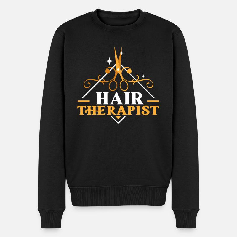 Friseur - Männer Premium Bio Pullover - Schwarz