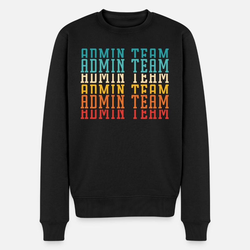Schulverwalter Schulleiter Admin Squad - Männer Premium Bio Pullover - Schwarz