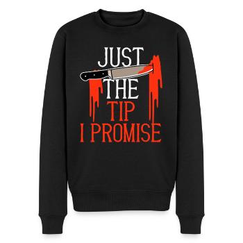 Halloween Men Horreur juste le conseil que je promets - Pull Premium bio Homme - noir - Devant - Nico (187cm)