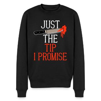 Halloween Men Horreur juste le conseil que je promets - Pull Premium bio Homme - noir - Devant - Nico (187cm)