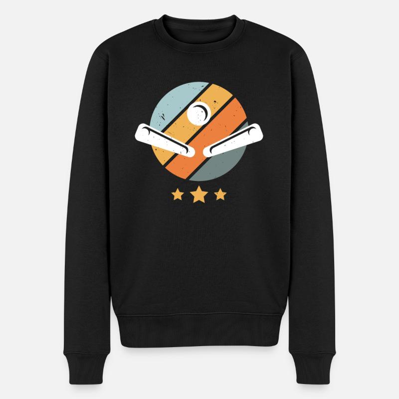 Flipperautomat Arcade-Spiel Klassisches Videospiel - Männer Premium Bio Pullover - Schwarz