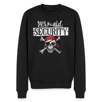 Mermaid Sécurité Pirate Père Frère Papa - Pull Premium bio Homme - noir - Devant - Nico (187cm)