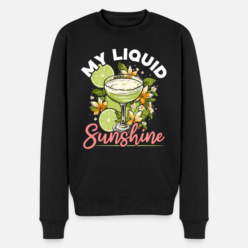 Margarita Lover Alkoholtrinker Mexikanischer Cocktail - Männer Premium Bio Pullover - Schwarz