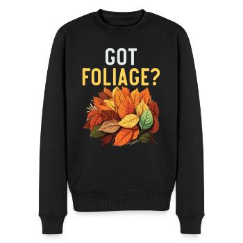 Leaf Peeping Autumn Leaf Peeper Fall Foliage - Men's Premium Organic Jumper - black - Front - Nico (187cm)