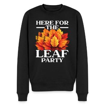 Leaf Peeping Autumn Leaf Peeper Fall Foliage - Men's Premium Organic Jumper - black - Front - Nico (187cm)