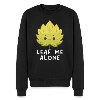 Leaf Peeping Autumn Leaf Peeper Fall Foliage - Men's Premium Organic Jumper - black - Front - Nico (187cm)